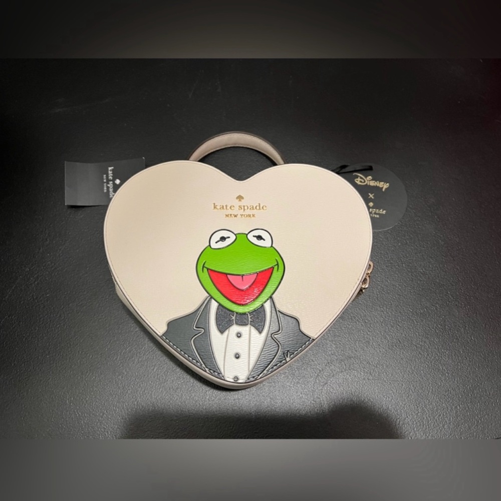 NWT Disney Kate Spade New York Muppets Kermit the Frog Love Shack Crossbody